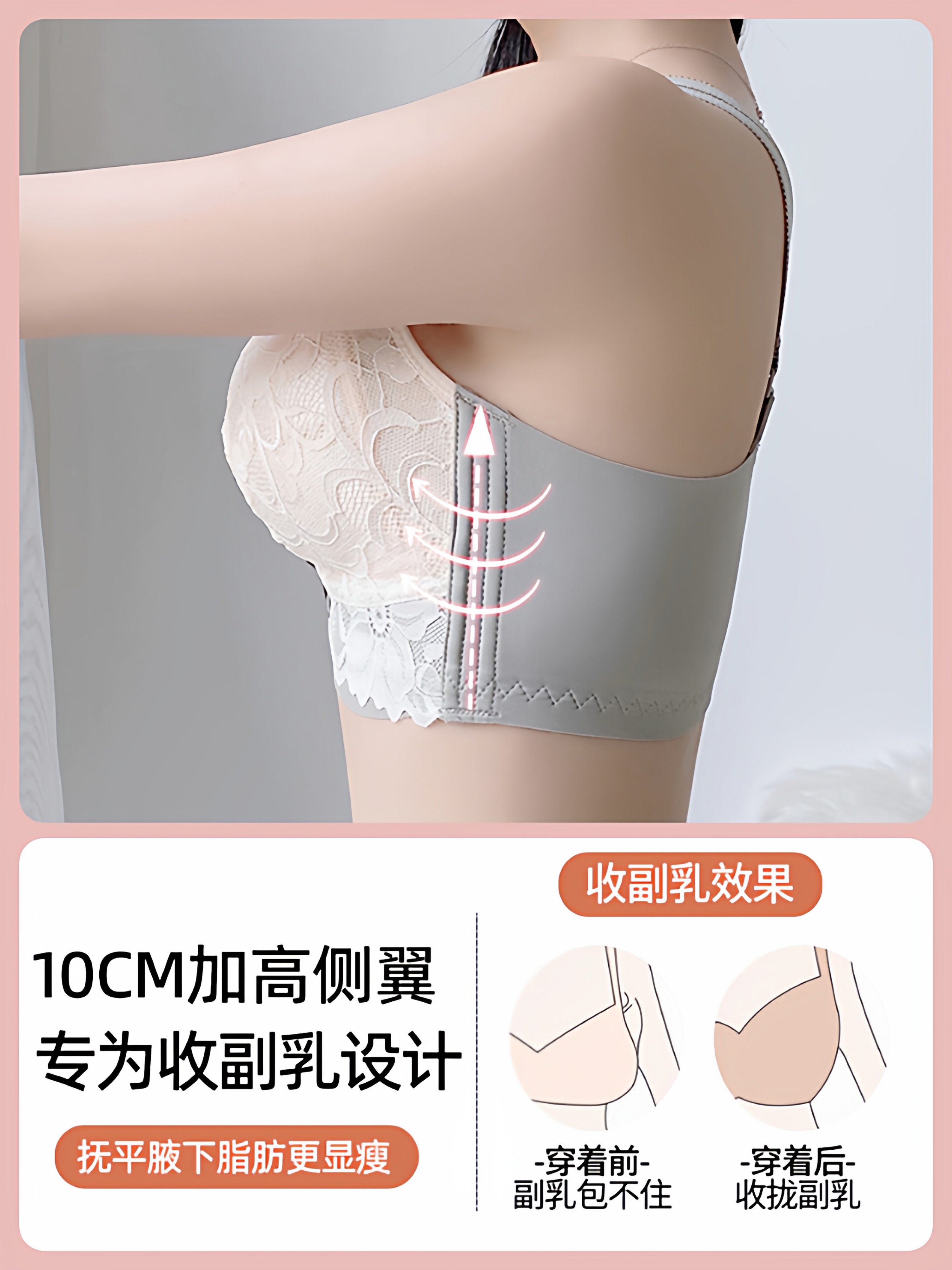Thin Nursing Bra for Pregnant Women during Pregnancy, Anti-Sagging, Push-Up, Postpartum Breastfeeding Special Large Size Pregnancy Bra