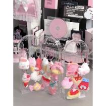 Pendant display stand large capacity transparent acrylic small card polaroid storage rack necklace earrings jewelry box