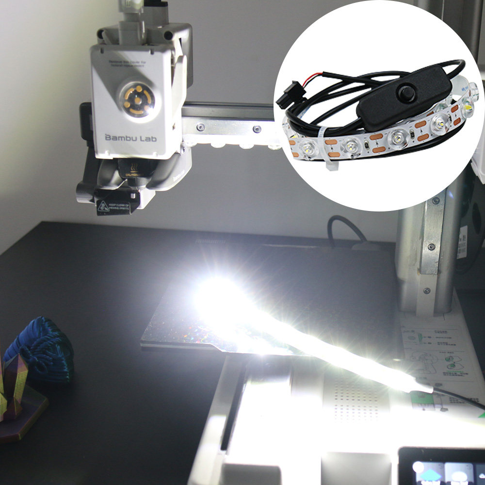 拓竹A1/A1mini灯带实测：背胶粘性与光均匀性决定打印精度_3D打印机配件_淘宝数码网