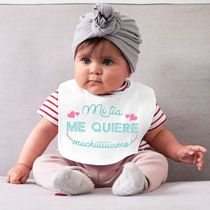 My Uncle Aunt Loves Me Very Much Baby Bibs Infant Cute Bib N