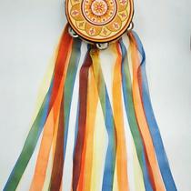 Grade examination dance instrument tambourine dance inch tambourine streamer Xinjiang Shangdunhuang 7 props performance tambourine Orff