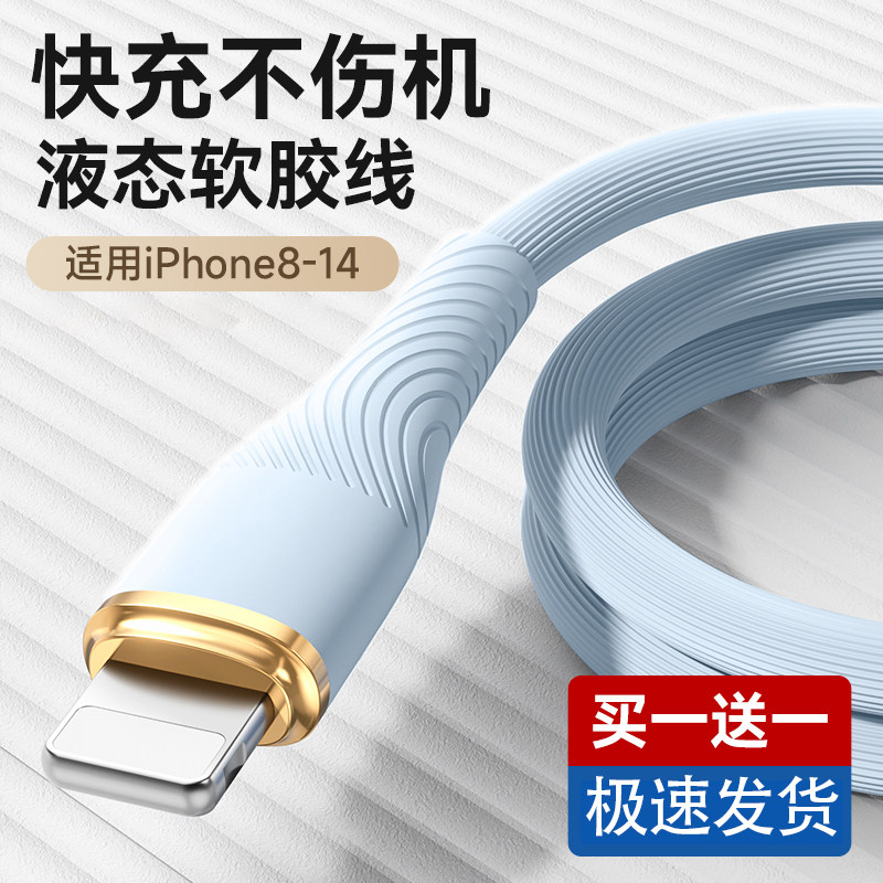 驯龙师 适用于iPhone14苹果15充电器线13数据线iPad平板xr/xs加粗加长两米usb车载手机typec转lightning通用
