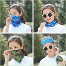 Special neck scarf for welders mens scarf and womens summer thin ice silk sunscreen neck cover anti-UV and sand-proof cover