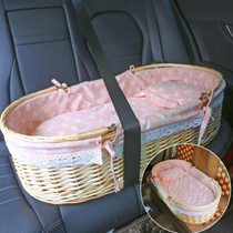 Simple baby car ride newborn hand push lightweight small sleeping basket baby cradle bed portable hand basket