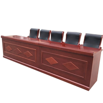 Conference room rostrum strip leadership table training long table paint podium solid wood podium conference room manufacturer