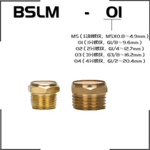  Pneumatic BSLM-M5 01 2 3 4 Sub-solenoid valve door panel flat head copper silencer silencer exhaust joint