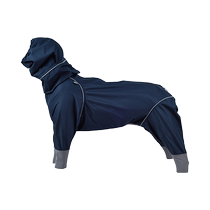 BlackDoggy waterproof puppy four-legged raincoat pet dog jacket outdoor clothing anti-dirty reflective