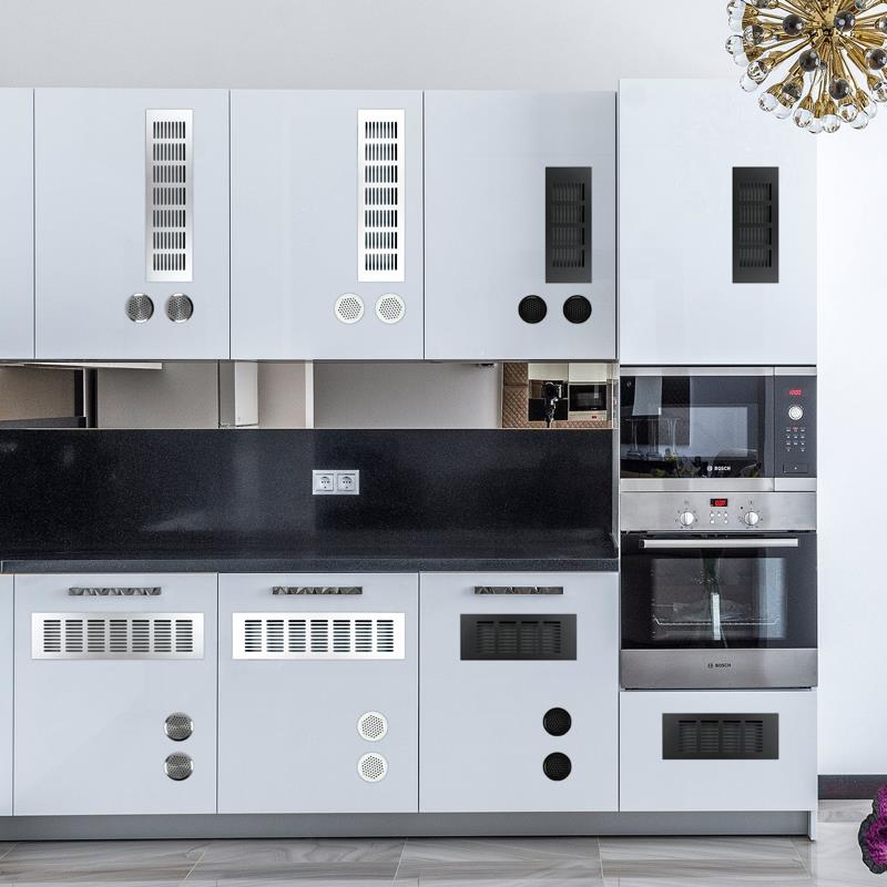 Ventilation climbing box chassis multi-purpose aluminum alloy wardrobe cabinet door cover mesh grille ventilation breathable mesh decorative cover