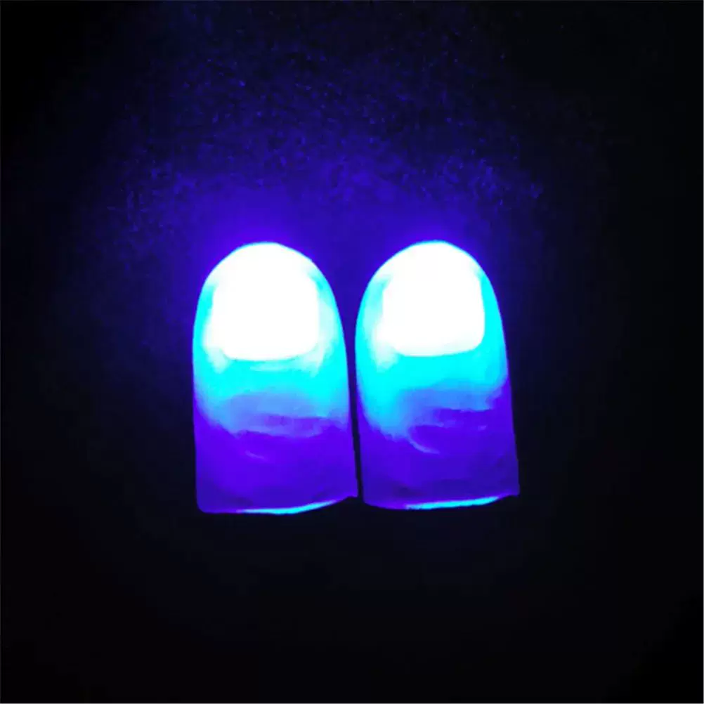 2 шт. Забавная новинка светодиодная светящаяся пальцы для детей Amazing C