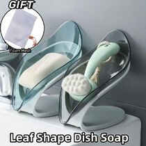 Bathroom Soap Holder Leaf Shape Dish Soap Kitchen Sponge