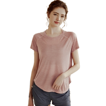 VFT mesh yoga wear womens loose blouse breathable elastic running sports top short-sleeved T-shirt summer fitness wear