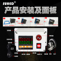 Industrial Motor Rev Encoder Anemometer Wheel Speed Gauge Digital Display Belt Motor Scooters Control