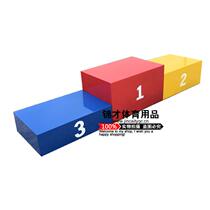 Childrens and adults competition podium awarding platform can be stored in track and field games. Steel and wood are made to order.
