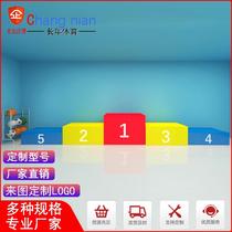 Adult and children competition podium assembled podium wooden podium sports meeting track and field equipment