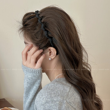 2025 new sawtooth headband for women, suitable for summer, high headband, non-slip toothed headband, face wash, hairpin, hair accessory