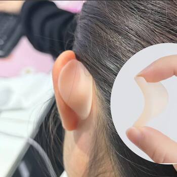 4D Silicone Elf Ear Pads, Strong Support, Invisible, Painless Ear Support, Three-Dimensional Ear Hooks for Women, Face-Slimming Magic Tool