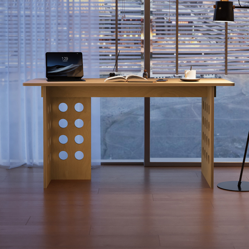 Thirteen Birch Modern Minimalist Ocean Board Wooden Desk Office Desk Natural Wood Style Study Desk Eco-Friendly Home Computer Desk Thirteen Birch Modern Minimalist Ocean Board Wooden Desk Office Desk Natural Wood Style Study Desk Eco-Friendly Home Computer Desk