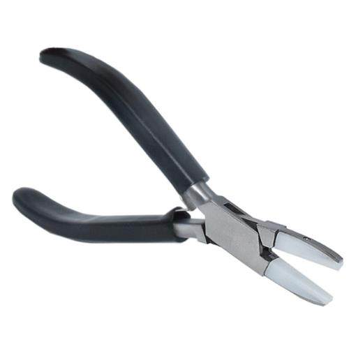 Plastic Mouth Nylon Head Flat Pliers Pull Straight 14k Gold And Silver Brass Wire Thread Unhurt Wire Grip Jewellery Ornament DIY Handmade Pliers-Taobao