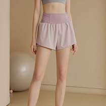 High-end loose anti-exposure yoga shorts womens shorts running training high-waisted fitness shorts autumn new style
