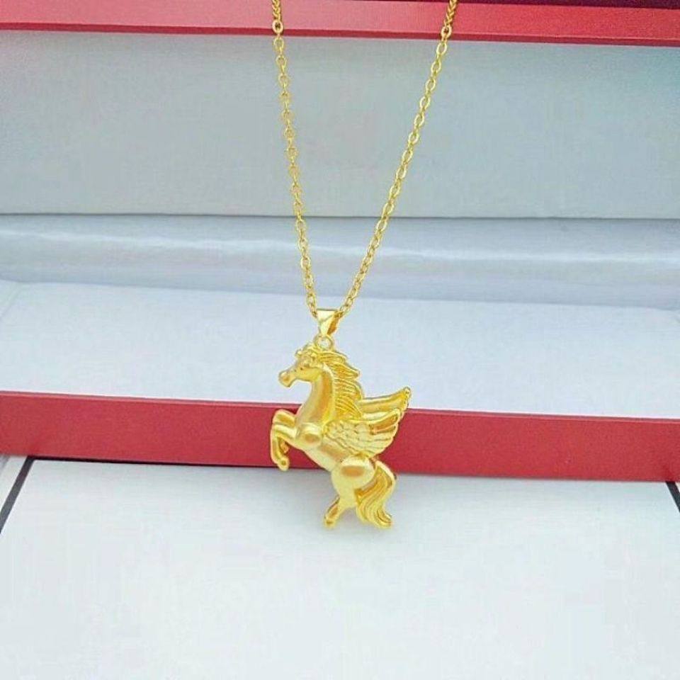 Today's [Limited Time Offer] Golden Pegasus Pendant Bring in Wealth and Treasure, the Zodiac Horse, Popular Necklace for Both Men and Women, Perfect as a Gift