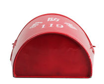 New fire semi-circular bucket fire sand bucket gas station special semi-circular iron bucket sand bucket mini fire station fire extinguisher