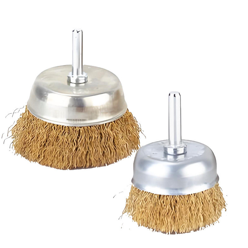 Wire Brush Grinding Head for Electric Drill, Bowl-Shaped T-Type Wire Wheel for Rust Removal, Polishing, and Wood Finishing