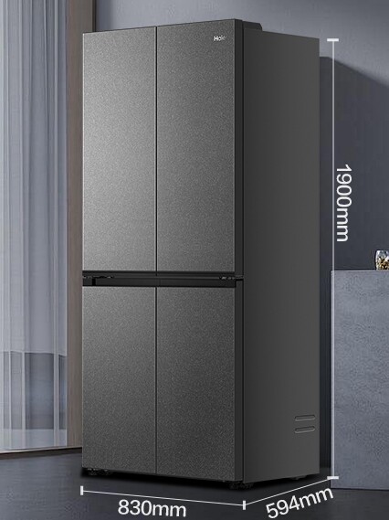 Haier Little Red Flower Series 471L Double Open Four-Door Ultra-Thin Zero-Embedded First-Class Energy Efficiency Frost-Free Refrigerator