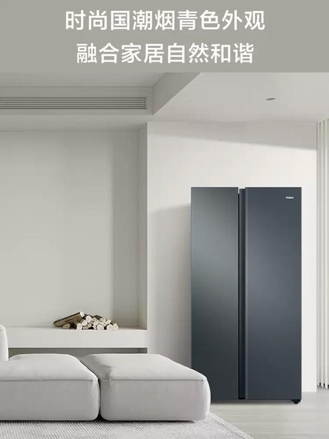 Haier refrigerator 616L large-capacity double-door household first-class energy-saving frequency conversion embedded air-cooled frost-free