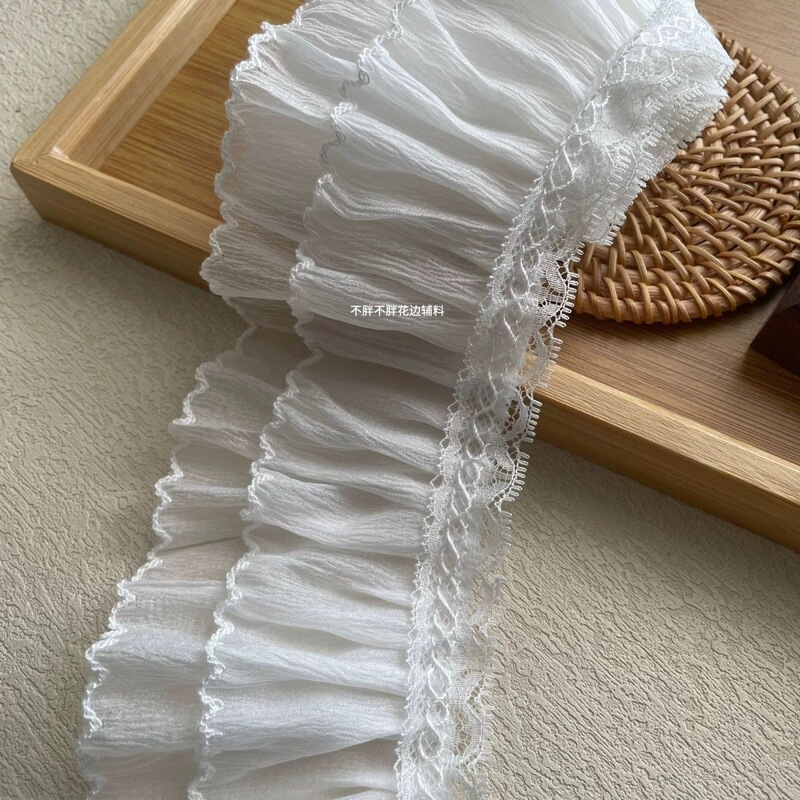 6m ! Dogtooth Edge Curtain Ruffles, French Ruffles, Lace Trim, Side Decorative Strips, Accessories Wholesale