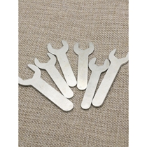 Wrench open single head galvanized stamping multifunctional wrench A3 hardware mini steel dumb head household iron wrench