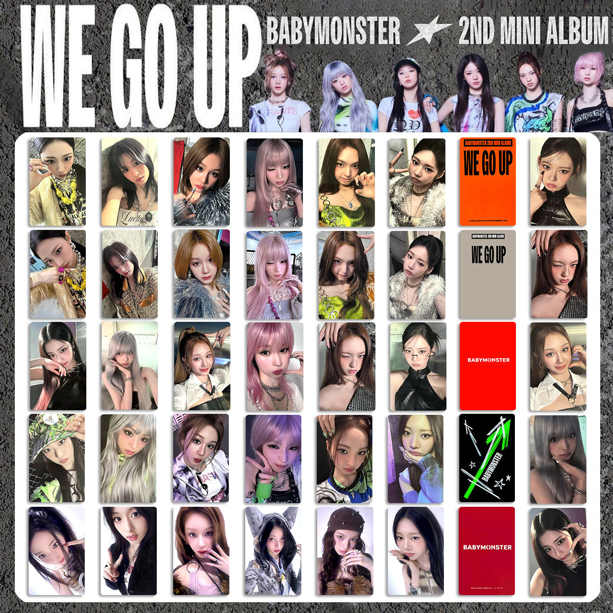BABYMONSTER宝怪WE GO UP塔店特典小卡 HMV乐天专辑卡随机卡小卡_影视_淘宝游戏网