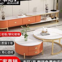 Sijiadi 2022 new slate TV cabinet light luxury simple modern living room modern small apartment minimalist floor