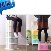 Multi-layer storage cabinet multi-functional wardrobe mini 4 simple drawer-type storage cabinet plastic assembly economical sandwich