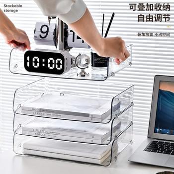 This desktop tool file space book sorting, desk storage rack recommendation bookcase acrylic