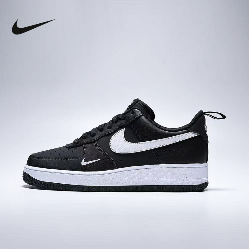 Nike Men's Shoes Air Force 1 Air Force One Sneakers Black and White Low-Top Sneakers Ir5599-001