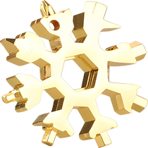 Multifunctional snowflake wrench keychain portable hexagonal high carbon steel octagonal mini wrench tool set