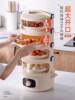 [Power-Off When Empty]Multi-Functional Electric Steamer for Home Use, Three-Layer, Keeps Food Warm in Winter, Small Multi-Layer Appliance for Heating Dishes