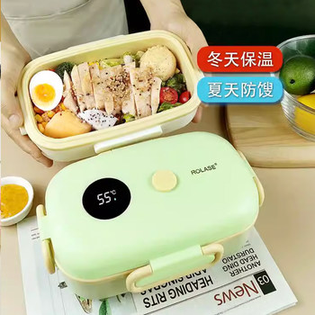 1L Japanese Insulated Lunch Box, 24-Hour Super Insulation, for Office Workers, Students, and Children, Small, No Water Filling Required, Portable Bento Box for Women