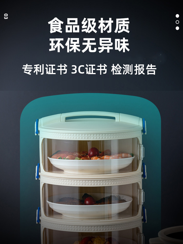 Winter Food Warming Device, Household Warming Plate, Multifunctional 2025 New Model, Insulated Dish Box, Multi-Layer Cold Dish Heating Pad