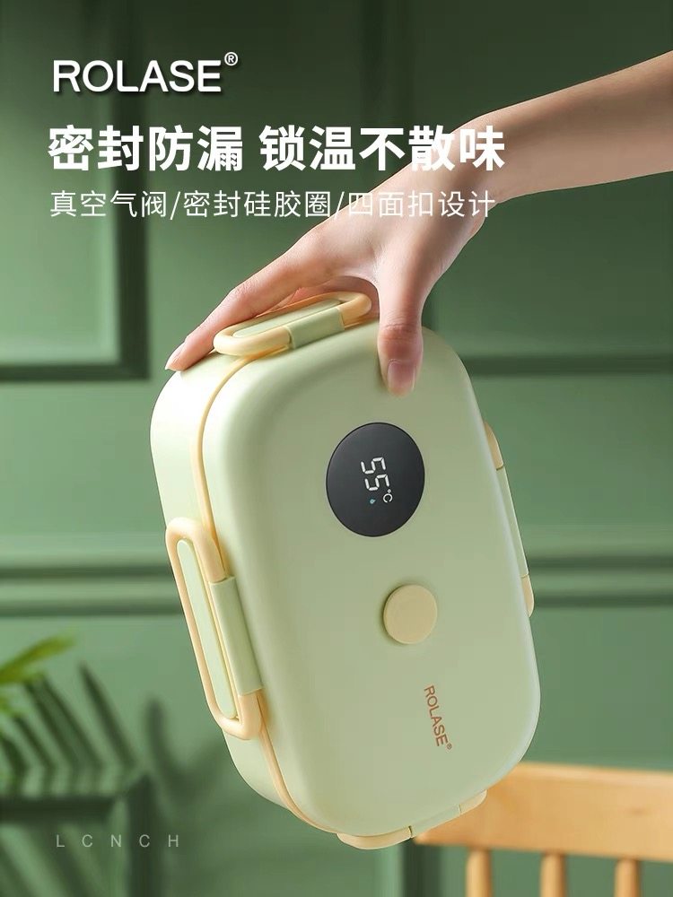 1L Japanese Insulated Lunch Box, 24-Hour Super Insulation, for Office Workers, Students, and Children, Small, No Water Filling Required, Portable Bento Box for Women