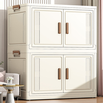 Japan imported Alice storage cabinet storage cabinet folding storage box home multi-layer installation-free living room toy set