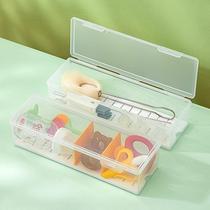 Plastic milk bottle pacifier Nipple Compartment compartment lid Dust-proof Desktop Transparent Grinding Tooth Stick Baby Dentigel Containing box
