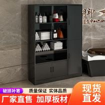 2023 new wooden beauty salon barber shop towel cabinet yoga studio gym customer storage cabinet storage cabinet