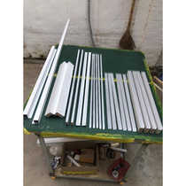 Ceramic tile stove extra thick column edge sealing slot aluminum brick clip cabinet white aluminum alloy square tube complete set of accessories