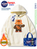 Nasa Co-Branded American-Style Heavyweight Fleece-Lined Thick Long-Sleeve Hoodie for Men and Women, Warm Top Jacket, Couple Style