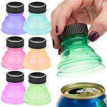 6pcs Reusable Plastic Beer Water Dispenser Lid Protector Cap