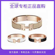 (3 plis) Hong Kong achat direct H - lettre version étroite du bracelet en émail féminin Black Warrior