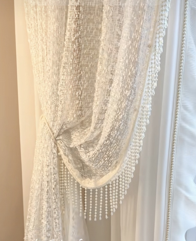 Curtain Lace, French Retro Style, Chanel-Inspired Lace Embroidery, Accessories, Textile Home Decoration Trim Curtain Lace, French Retro Style, Chanel-Inspired Lace Embroidery, Accessories, Textile Home Decoration Trim