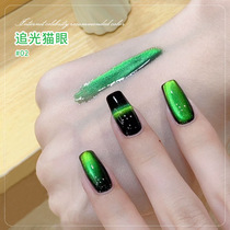 Internet celebrity new product chasing cat eye nail polish 2024 autumn and winter new double light color changing cat eye gel nail salon exclusive