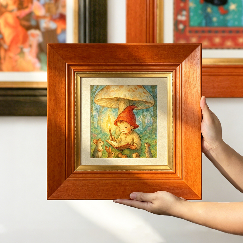Gtf Jintai Fan Painting Frame, Oil Painting Frame, French Vintage Style, Niche High-End Feel, Solid Wood Outer Frame, Empty Frame, Photo Frame, Mounting Frame